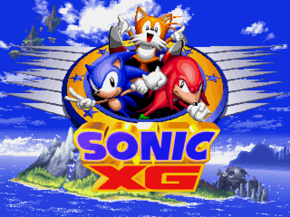 Sonic XG Title screen